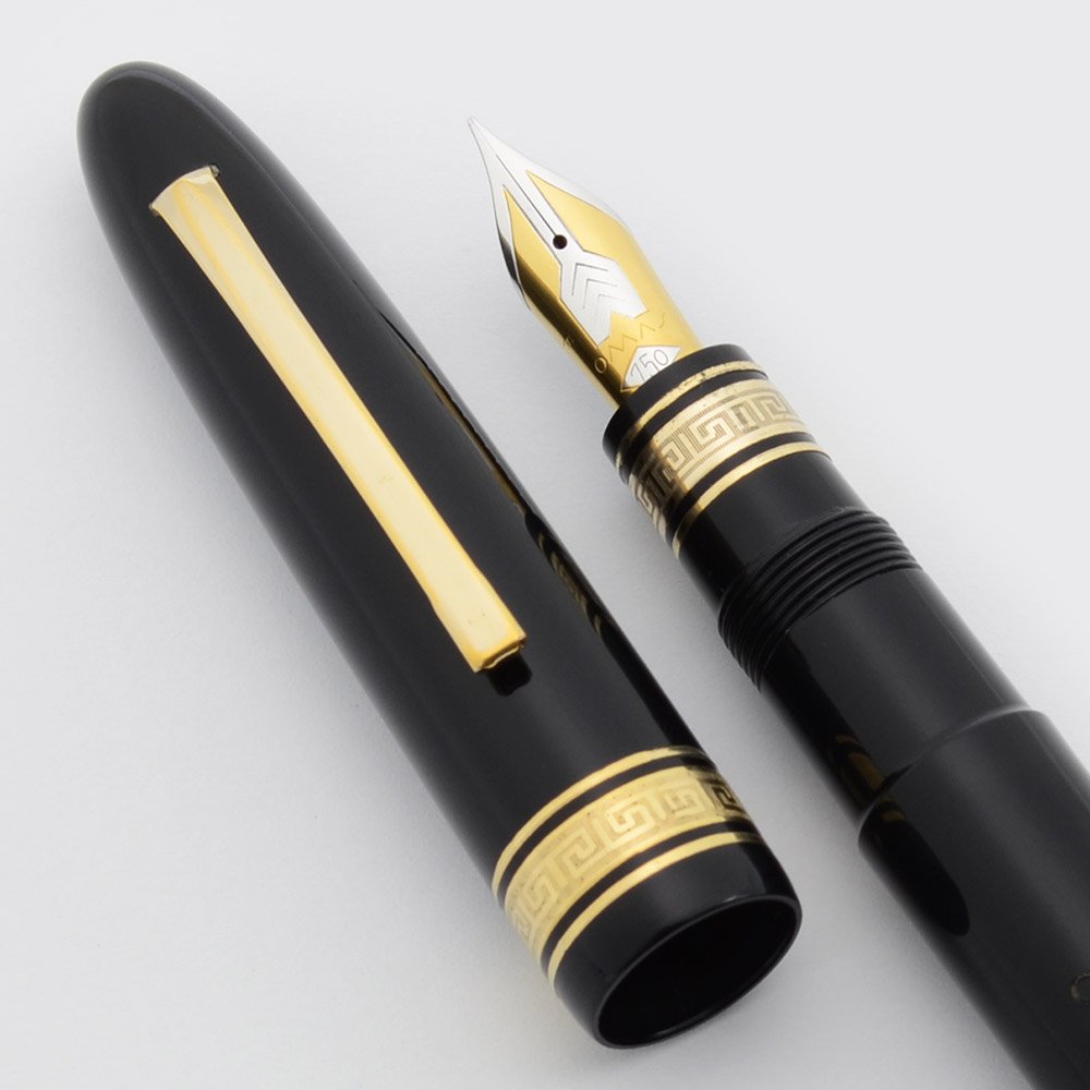 Omas 557-S Extra Ogiva Fountain Pen (1980s) - Oversize, Black